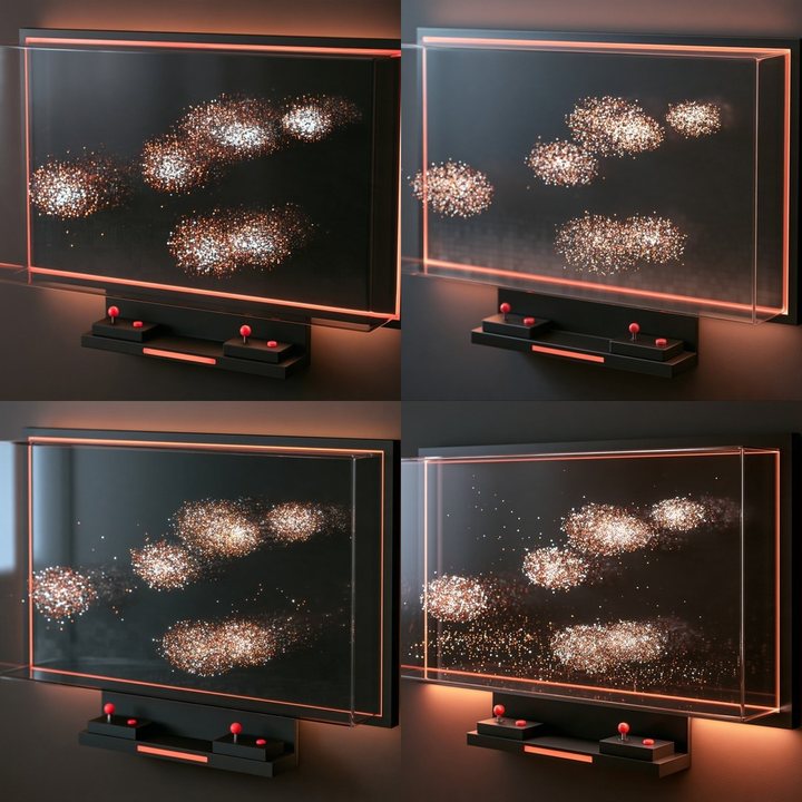 Frame, atari concept concept: renders