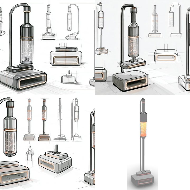 Mast, vacuum cleaner concept: sketches