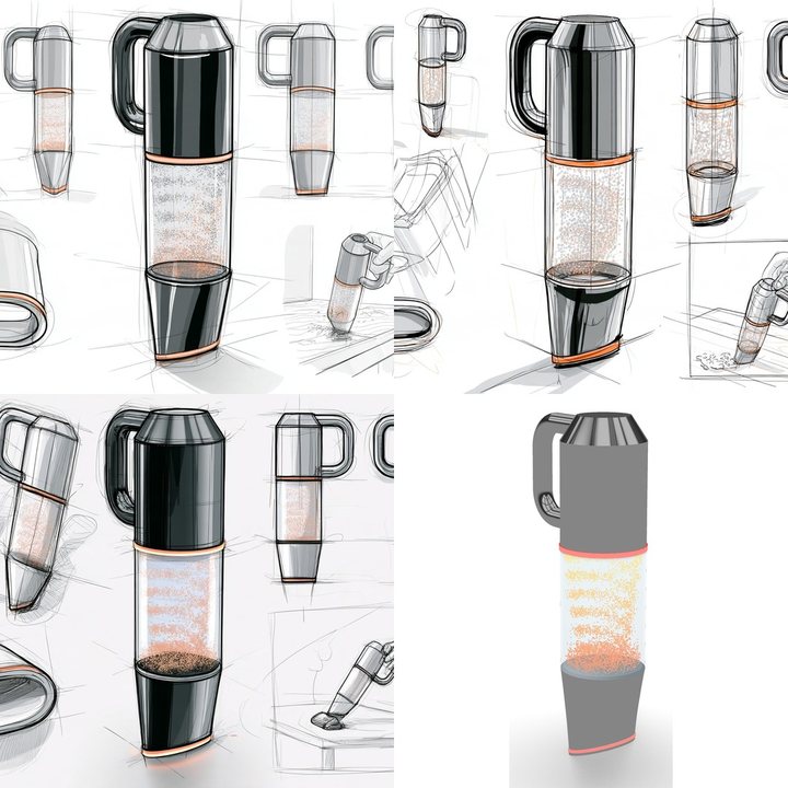Nib, vacuum cleaner concept: sketches